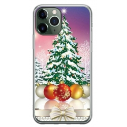 Husa personalizata tip carcasa HQPrint pentru Apple iPhone 12 Pro, model Christmas Tree 1, multicolor, S1D1M0057