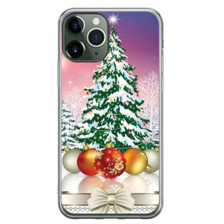 Husa personalizata tip carcasa HQPrint pentru Apple iPhone 12 Pro, model Christmas Tree 1, multicolor, S1D1M0057