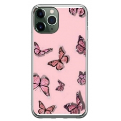 Husa personalizata tip carcasa HQPrint pentru Apple iPhone 12 Pro, model Butterfly 7, multicolor, S1D1M0076