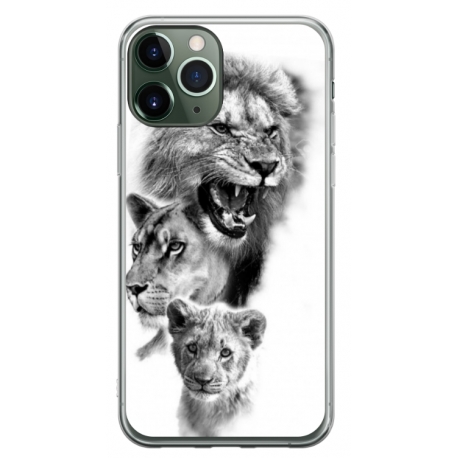 Husa personalizata tip carcasa HQPrint pentru Apple iPhone 12 Pro, model Lion 3, multicolor, S1D1M0118
