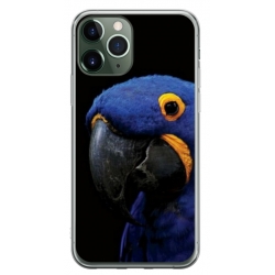 Husa personalizata tip carcasa HQPrint pentru Apple iPhone 12 Pro, model Blue Parrot, multicolor, S1D1M0145