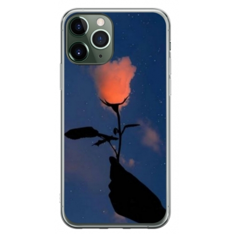Husa personalizata tip carcasa HQPrint pentru Apple iPhone 12 Pro, model Sky Flower, multicolor, S1D1M0159