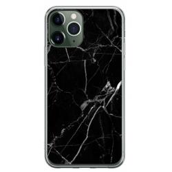 Husa personalizata tip carcasa HQPrint pentru Apple iPhone 12 Pro, model Black Marble, multicolor, S1D1M0229