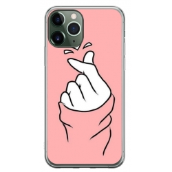 Husa personalizata tip carcasa HQPrint pentru Apple iPhone 12 Pro, model Heart Snap, multicolor, S1D1M0285