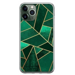 Husa personalizata tip carcasa HQPrint pentru Apple iPhone 12 Pro, model Emerald, multicolor, S1D1M0287