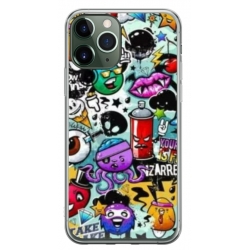 Husa personalizata tip carcasa HQPrint pentru Apple iPhone 12 Pro, model Grafitti, multicolor, S1D1M0289