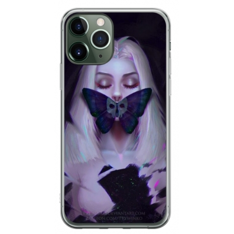 Husa personalizata tip carcasa HQPrint pentru Apple iPhone 12 Pro, model Butterfly Mouth 1, multicolor, S1D1M0351