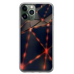 Husa personalizata tip carcasa HQPrint pentru Apple iPhone 12 Pro, model Lava Triangles, multicolor, S1D1M0367