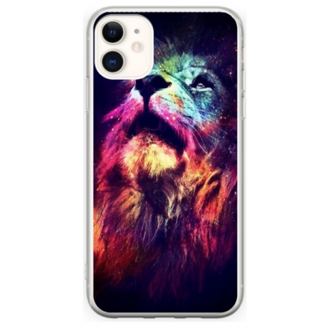 Husa personalizata tip carcasa HQPrint pentru Apple iPhone 12, model Celestial Lion, multicolor, S1D1M0002