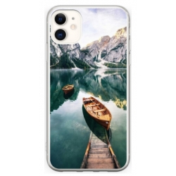 Husa personalizata tip carcasa HQPrint pentru Apple iPhone 12, model Boats, multicolor, S1D1M0024
