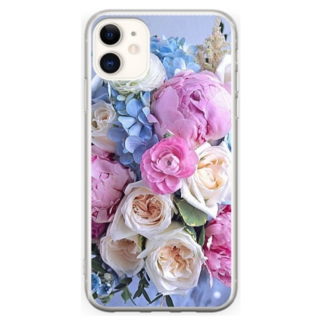 Husa personalizata tip carcasa HQPrint pentru Apple iPhone 12, model Flowers 1, multicolor, S1D1M0026