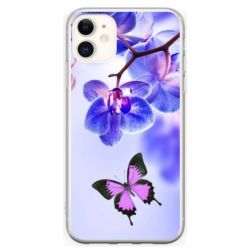 Husa personalizata tip carcasa HQPrint pentru Apple iPhone 12, model Butterfly 2, multicolor, S1D1M0029
