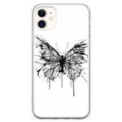 Husa personalizata tip carcasa HQPrint pentru Apple iPhone 12, model Butterfly 3, multicolor, S1D1M0030