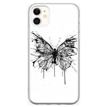 Husa personalizata tip carcasa HQPrint pentru Apple iPhone 12, model Butterfly 3, multicolor, S1D1M0030