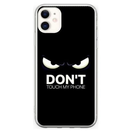 Husa personalizata tip carcasa HQPrint pentru Apple iPhone 12, model Dont touch my phone 1, multicolor, S1D1M0035