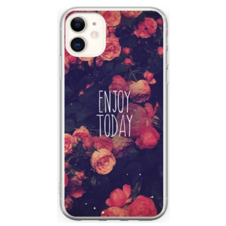 Husa personalizata tip carcasa HQPrint pentru Apple iPhone 12, model Enjoy Today, multicolor, S1D1M0037