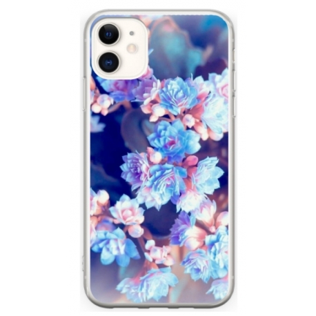 Husa personalizata tip carcasa HQPrint pentru Apple iPhone 12, model Flowers 2, multicolor, S1D1M0038