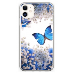 Husa personalizata tip carcasa HQPrint pentru Apple iPhone 12, model Butterfly 4, multicolor, S1D1M0041