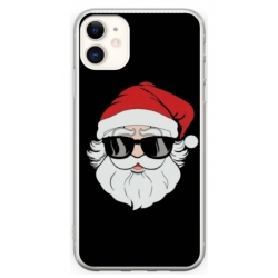 Husa personalizata tip carcasa HQPrint pentru Apple iPhone 12, model Cool Santa, multicolor, S1D1M0046