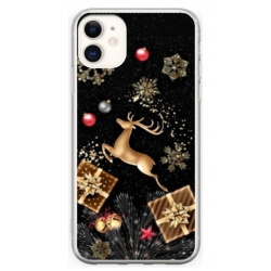 Husa personalizata tip carcasa HQPrint pentru Apple iPhone 12, model Reindeer 2, multicolor, S1D1M0052