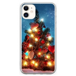 Husa personalizata tip carcasa HQPrint pentru Apple iPhone 12, model Christmas Tree 2, multicolor, S1D1M0058