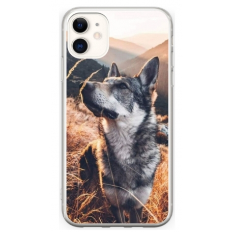 Husa personalizata tip carcasa HQPrint pentru Apple iPhone 12, model Dog 1, multicolor, S1D1M0064