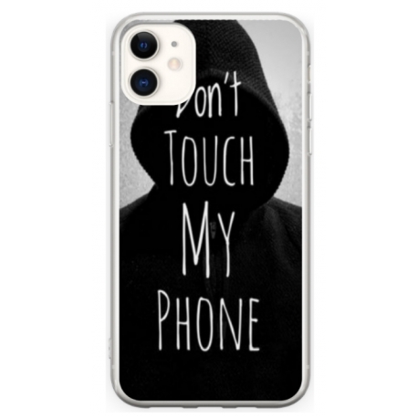 Husa personalizata tip carcasa HQPrint pentru Apple iPhone 12, model Dont touch my phone 2, multicolor, S1D1M0065