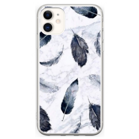 Husa personalizata tip carcasa HQPrint pentru Apple iPhone 12, model Leaf Design 2, multicolor, S1D1M0071