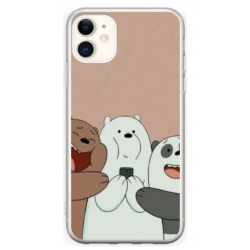 Husa personalizata tip carcasa HQPrint pentru Apple iPhone 12, model Bears 2, multicolor, S1D1M0089