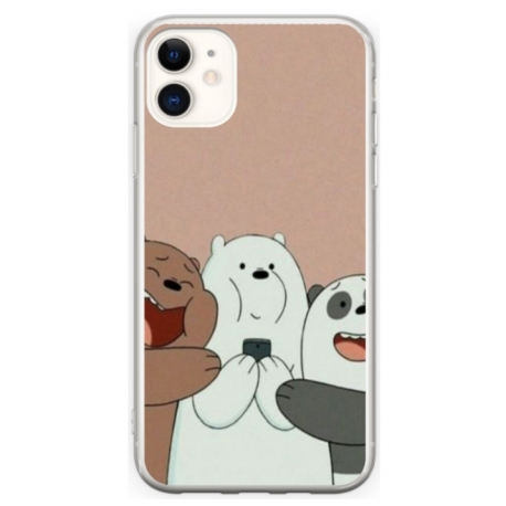 Husa personalizata tip carcasa HQPrint pentru Apple iPhone 12, model Bears 2, multicolor, S1D1M0089