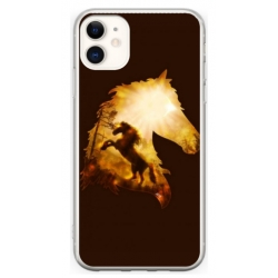 Husa personalizata tip carcasa HQPrint pentru Apple iPhone 12, model Horse 1, multicolor, S1D1M0098
