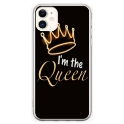 Husa personalizata tip carcasa HQPrint pentru Apple iPhone 12, model Im the Queen, multicolor, S1D1M0101