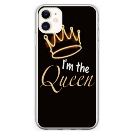 Husa personalizata tip carcasa HQPrint pentru Apple iPhone 12, model Im the Queen, multicolor, S1D1M0101