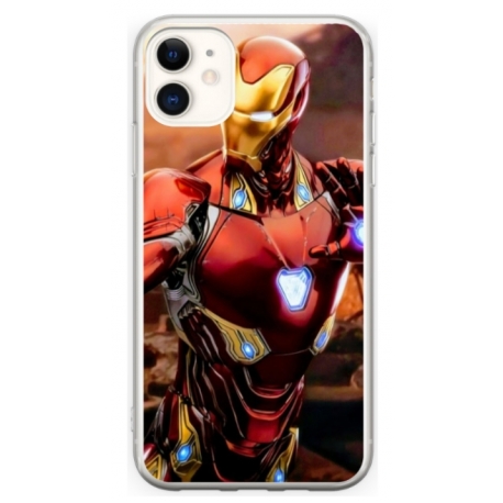 Husa personalizata tip carcasa HQPrint pentru Apple iPhone 12, model Iron Man 1, multicolor, S1D1M0102