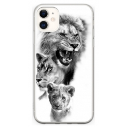 Husa personalizata tip carcasa HQPrint pentru Apple iPhone 12, model Lion 3, multicolor, S1D1M0118
