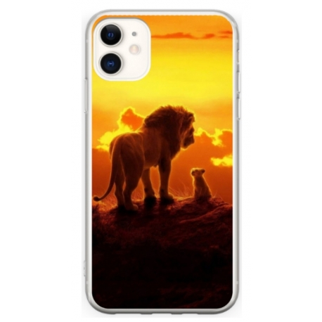 Husa personalizata tip carcasa HQPrint pentru Apple iPhone 12, model Lion King 1, multicolor, S1D1M0119