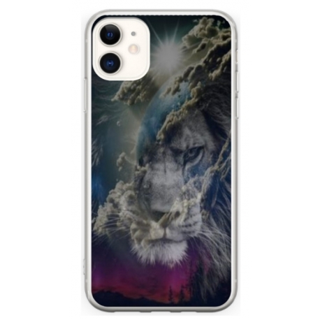 Husa personalizata tip carcasa HQPrint pentru Apple iPhone 12, model Lion 4, multicolor, S1D1M0120