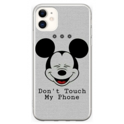 Husa personalizata tip carcasa HQPrint pentru Apple iPhone 12, model Dont Touch my Phone 3, multicolor, S1D1M0123