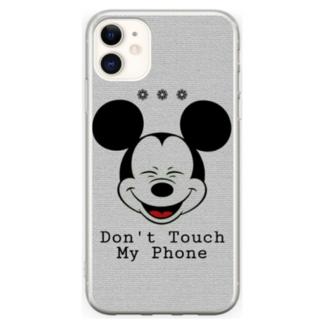Husa personalizata tip carcasa HQPrint pentru Apple iPhone 12, model Dont Touch my Phone 3, multicolor, S1D1M0123