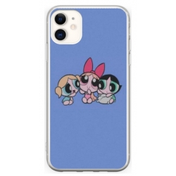 Husa personalizata tip carcasa HQPrint pentru Apple iPhone 12, model Powerpuff Girls, multicolor, S1D1M0135