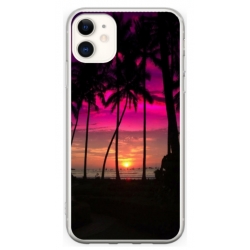 Husa personalizata tip carcasa HQPrint pentru Apple iPhone 12, model Beach View 1, multicolor, S1D1M0136