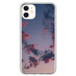 Husa personalizata tip carcasa HQPrint pentru Apple iPhone 12, model Moody Sky, multicolor, S1D1M0146