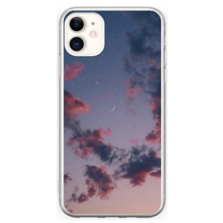 Husa personalizata tip carcasa HQPrint pentru Apple iPhone 12, model Moody Sky, multicolor, S1D1M0146