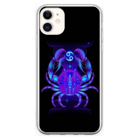 Husa personalizata tip carcasa HQPrint pentru Apple iPhone 12, model Cancer, multicolor, S1D1M0147