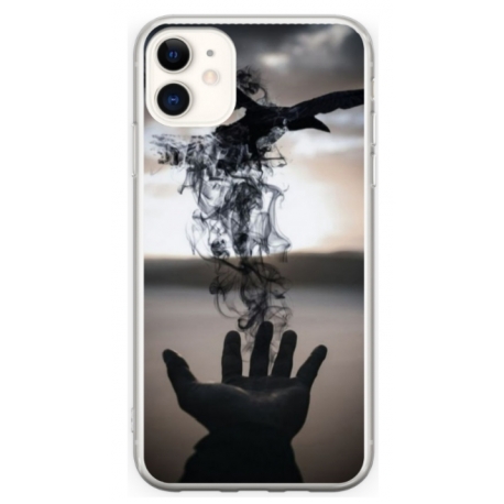Husa personalizata tip carcasa HQPrint pentru Apple iPhone 12, model Black Magic, multicolor, S1D1M0152