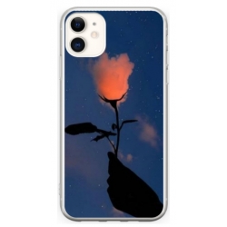 Husa personalizata tip carcasa HQPrint pentru Apple iPhone 12, model Sky Flower, multicolor, S1D1M0159