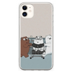 Husa personalizata tip carcasa HQPrint pentru Apple iPhone 12, model Bears 5, multicolor, S1D1M0165