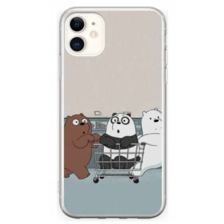 Husa personalizata tip carcasa HQPrint pentru Apple iPhone 12, model Bears 5, multicolor, S1D1M0165