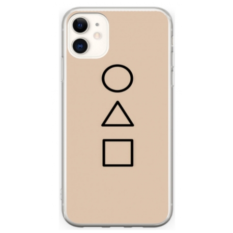 Husa personalizata tip carcasa HQPrint pentru Apple iPhone 12, model Squid Game 1, multicolor, S1D1M0173