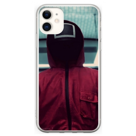 Husa personalizata tip carcasa HQPrint pentru Apple iPhone 12, model Squid Game 2, multicolor, S1D1M0174